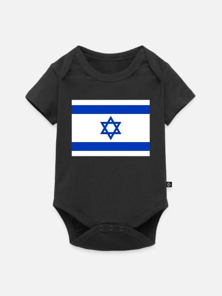 Israel - Baby Premium Kurzarmbody - Schwarz