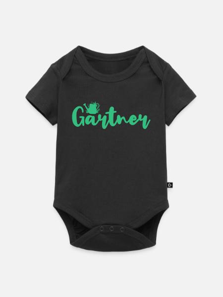 Gärtner - Baby Premium Kurzarmbody - Schwarz