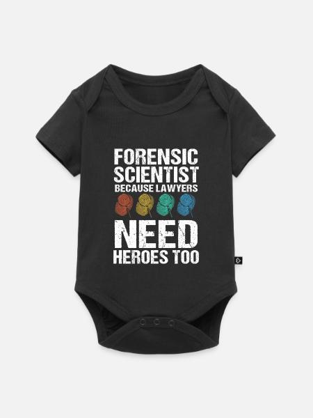 Forensik Forensiker Rechtsmedizin - Baby Premium Kurzarmbody - Schwarz
