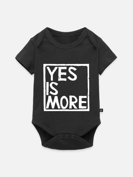 yes is more - Baby Premium Kurzarmbody - Schwarz