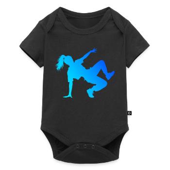 Geschenkidee für die Hip-Hop-Tänzerin mit Breaking - Baby Premium Kurzarmbody - Schwarz - Vorne