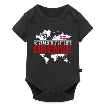 Odense - Baby Premium Kurzarmbody - Schwarz - Vorne