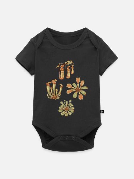Fleischfresser Pflanzen - Baby Premium Kurzarmbody - Schwarz
