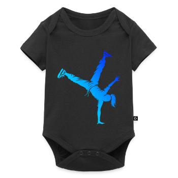 Geschenkidee für die Hip-Hop-Tänzerin mit B-Boying - Baby Premium Kurzarmbody - Schwarz - Vorne