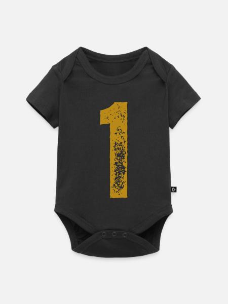 1 - Baby Premium Kurzarmbody - Schwarz