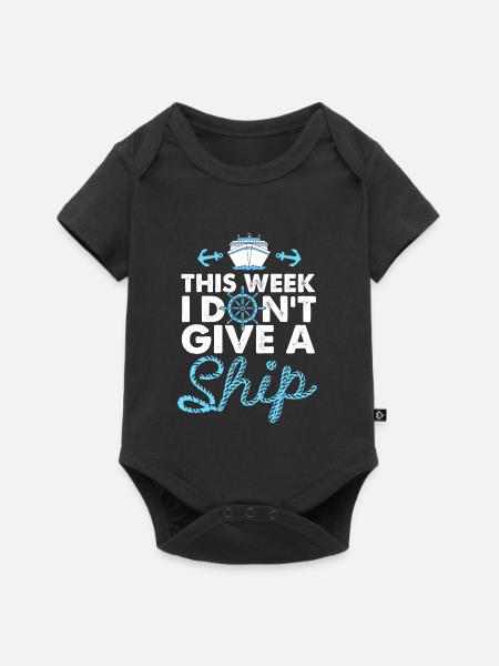 Kreuzfahrtschiff Kreuzfahrt - Baby Premium Kurzarmbody - Schwarz