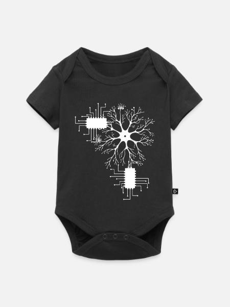 Neuronen Wissenschaft Schaltplan Labor Science - Baby Premium Kurzarmbody - Schwarz