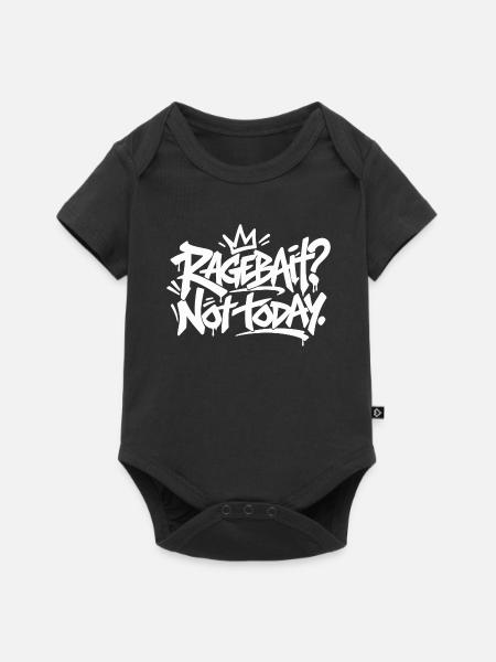 Graffiti Typo Chaos - Baby Premium Kurzarmbody - Schwarz