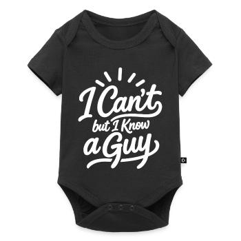 Ich kann nicht, aber ich kenne einen Typen - Baby Premium Kurzarmbody - Schwarz - Vorne