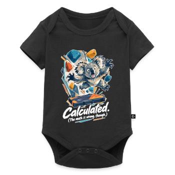 Koala Dyno: Calculated (The math is wrong though) - Baby Premium Kurzarmbody - Schwarz - Vorne