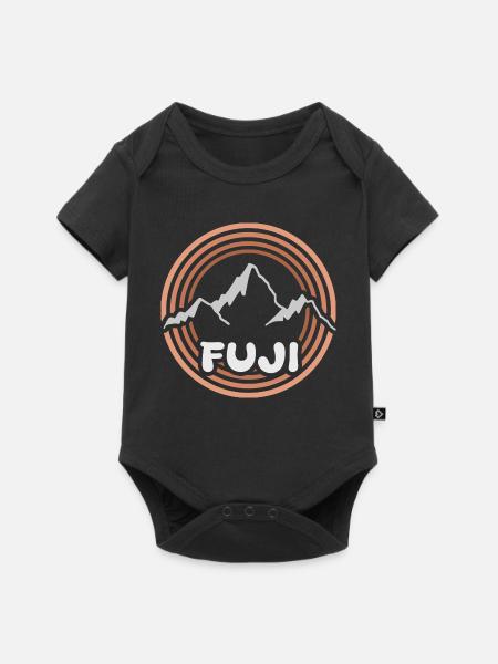 Wandern Fuji - Baby Premium Kurzarmbody - Schwarz
