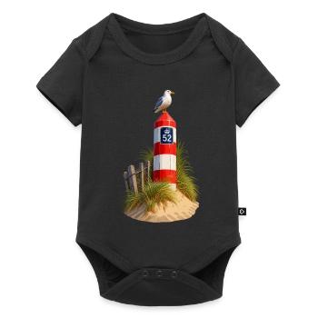 Strandmast 52 - Baby Premium Kurzarmbody - Schwarz - Vorne