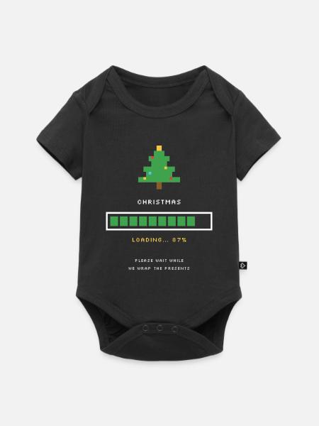 Weihnachten lädt lustigen Countdown-Jumper - Baby Premium Kurzarmbody - Schwarz