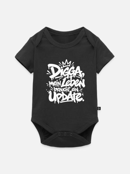 Graffiti Crowned Dream - Baby Premium Kurzarmbody - Schwarz