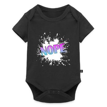 NOPE  - Baby Premium Kurzarmbody - Schwarz - Vorne