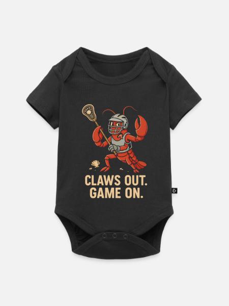 Claws out. Game on - Baby Premium Kurzarmbody - Schwarz