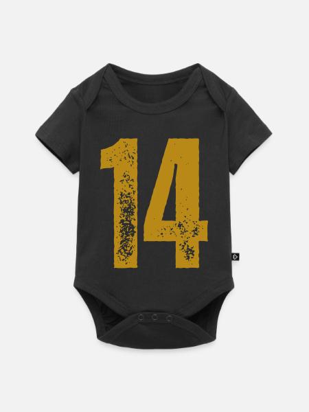 14 - Baby Premium Kurzarmbody - Schwarz