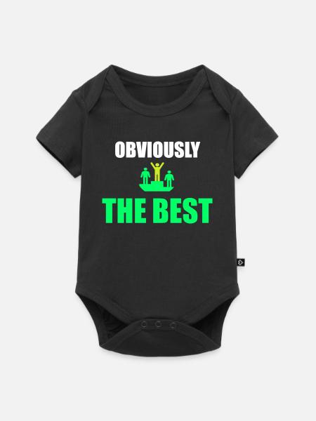 Offensichtlich das Beste - Baby Premium Kurzarmbody - Schwarz