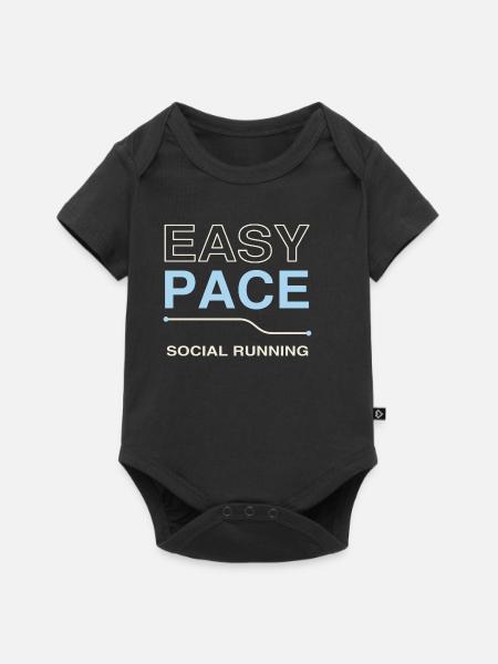 Easy Pace - Baby Premium Kurzarmbody - Schwarz