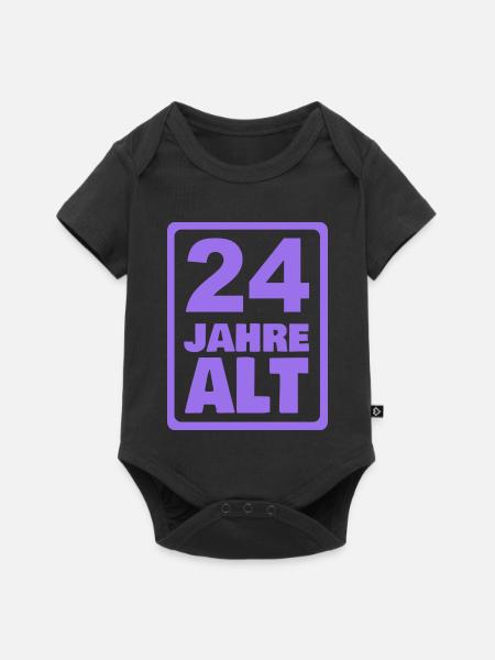 Alt 24 - Baby Premium Kurzarmbody - Schwarz