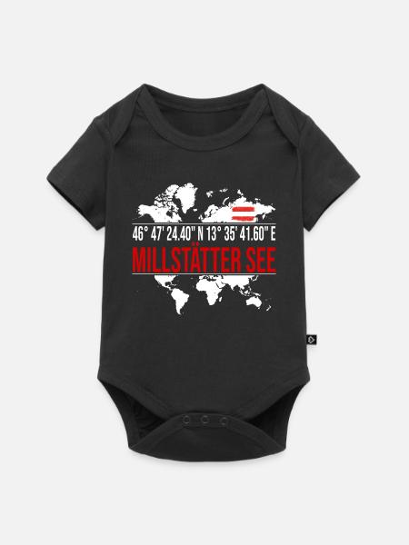 Millstätter See - Baby Premium Kurzarmbody - Schwarz