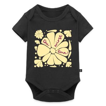 Du wirst Oma, Baby - Baby Premium Kurzarmbody - Schwarz - Vorne