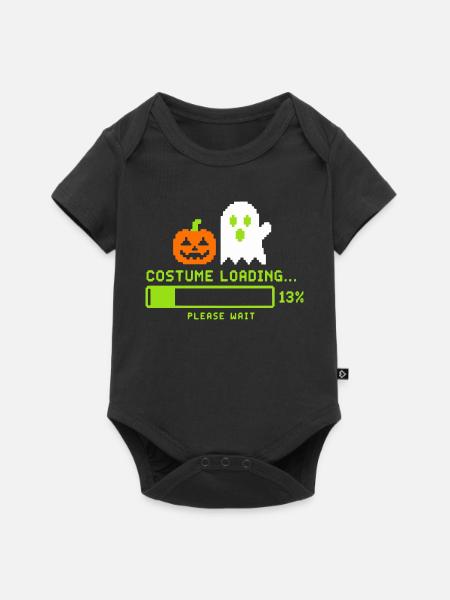 Hallowe Costume Loading Retro Gamer - Baby Premium Kurzarmbody - Schwarz