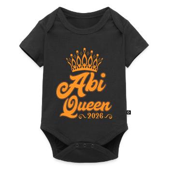 Abiturienten Queen Abiturientin - Baby Premium Kurzarmbody - Schwarz - Vorne