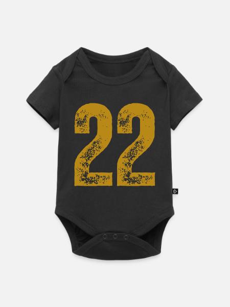 22 - Baby Premium Kurzarmbody - Schwarz