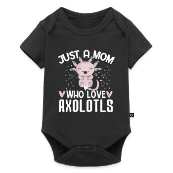 Umarmen Sie Ihre Liebe Zu Axolotls - Baby Premium Kurzarmbody - Schwarz - Vorne