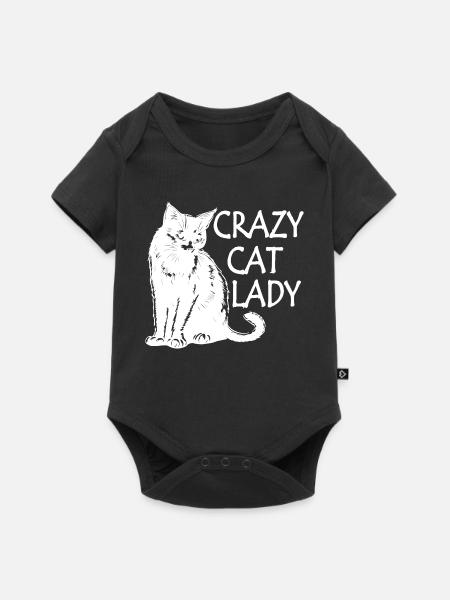 Cat cat - Baby Premium Kurzarmbody - Schwarz