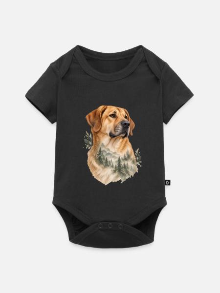 Sarabi - Baby Premium Kurzarmbody - Schwarz