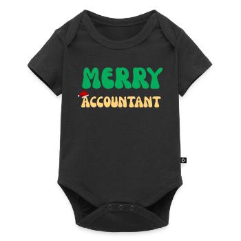 Frohe Buchhalter-Weihnachtspullover CPA-Bürogeschenk - Baby Premium Kurzarmbody - Schwarz - Vorne
