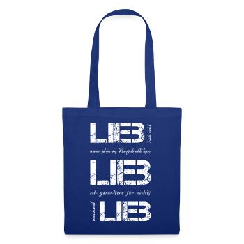 lieb frech - Stoffbeutel - Royalblau - Vorne