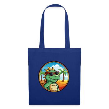Dragon Funny Cartoon Lunettes de soleil de plage d’été cool - Sac en tissu - bleu royal - Devant
