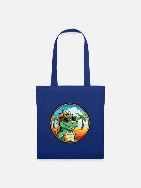 Drache Lustige Cartoon Sommer Strand Sonnenbrille Cool - Stoffbeutel - Royalblau
