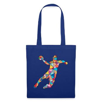 Handballer Handballspieler Jungen Herren Handball - Stoffbeutel - Royalblau - Vorne