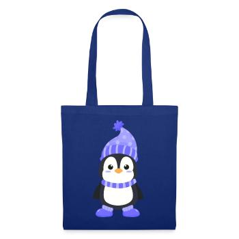 pinguin antarktis - Stoffbeutel - Royalblau - Vorne