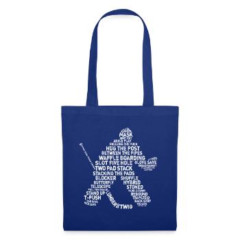 Word Art Hockey Goalie - Tote Bag - royal blue - Front