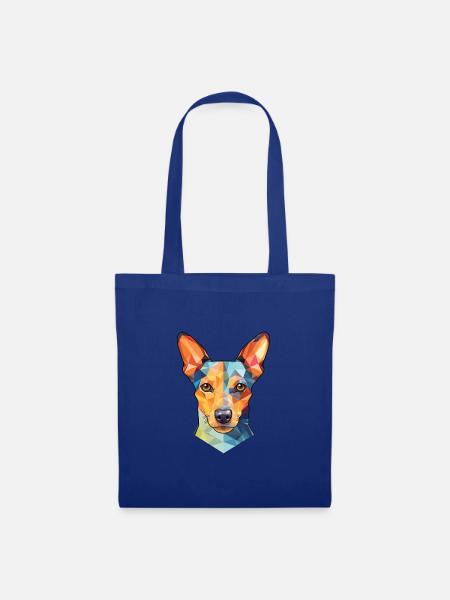 Ratonero Bodeguero Andaluz Hunderasse Aquarell - Stoffbeutel - Royalblau