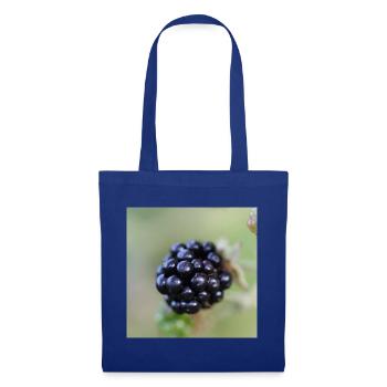 Brombeere Brombeeren Beeren Früchte - Stoffbeutel - Royalblau - Vorne