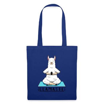 Llama Yoga - Stoffbeutel - Royalblau - Vorne
