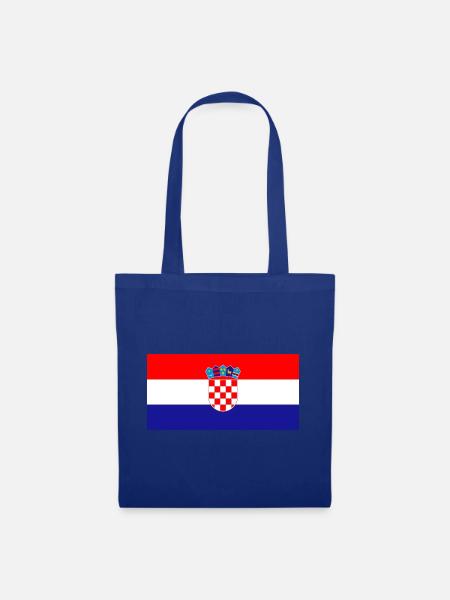 Kroatien - Stoffbeutel - Royalblau