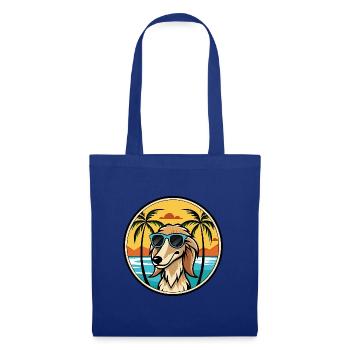 Saluki Dog Breed Cartoon Sunglasses Beach - Tote Bag - royal blue - Front