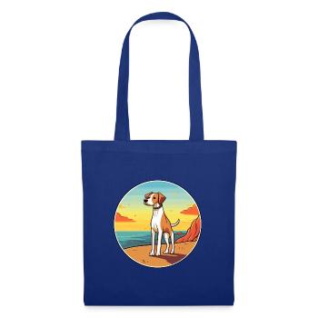 Alano Español Hund Rasse Cartoon Kawaii Clipart Hund - Stoffbeutel - Royalblau - Vorne