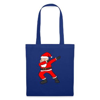 Dabbing Santa - Stoffbeutel - Royalblau - Vorne