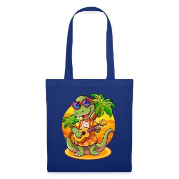 Drôle Serpent Dessin Animé Plage D’été Lunettes De Soleil Guitare - Sac en tissu - bleu royal - Devant