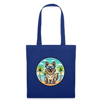 Carpathian Shepherd Dog Breed Cartoon Sunglasses - Tote Bag - royal blue - Front