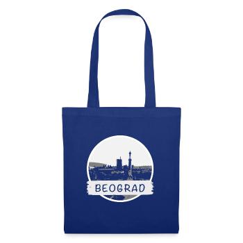 Belgrad City - Stoffbeutel - Royalblau - Vorne