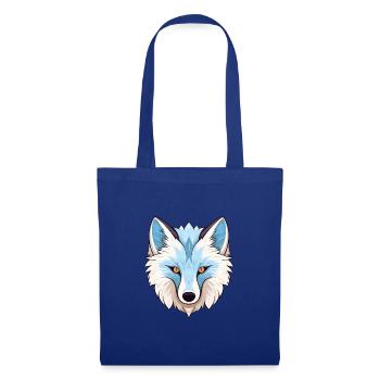 Arktisfuchs Bunte Aquarell-Karikatur Kawaii Anim - Stoffbeutel - Royalblau - Vorne
